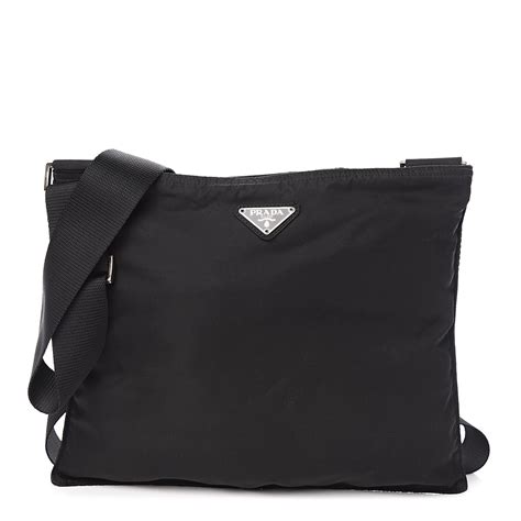 prada tessuto nylon logo small crossbody bag black|Prada crossbody bag nylon.